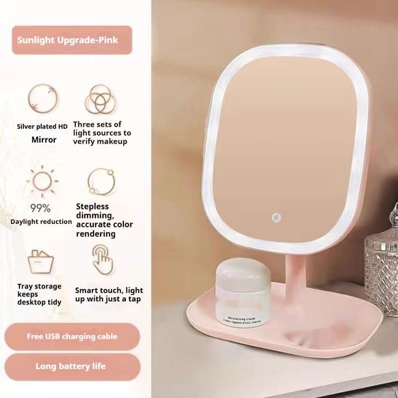 Net Red Led Makeup Mirror With Light