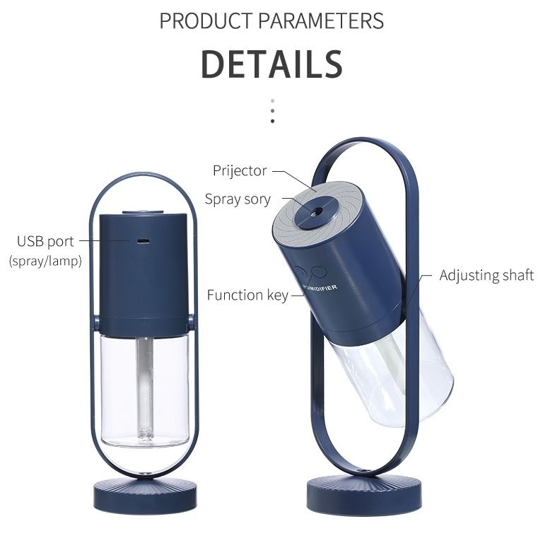 Magic Shadow USB Air Humidifier For Home With Projection Night Lights Ultrasonic Car Mist Maker Mini Office Air Purifier
