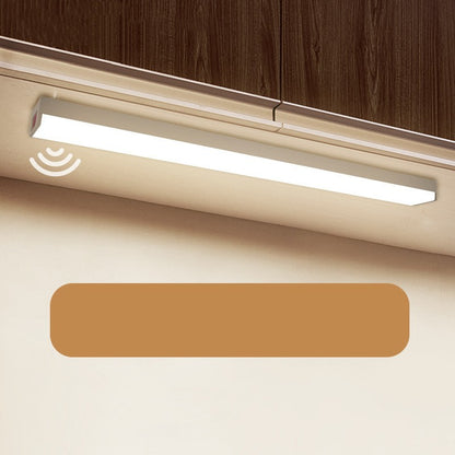 Led Intelligent Human Body Induction Wireless Magnetic Suction Long Strip Small Night Light Rechargeable Type