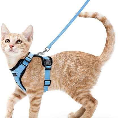 Pet Cat Vest Type Adjustable Anti Breakaway Leash