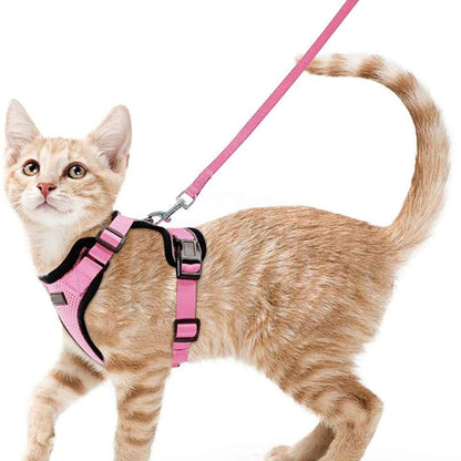 Pet Cat Vest Type Adjustable Anti Breakaway Leash